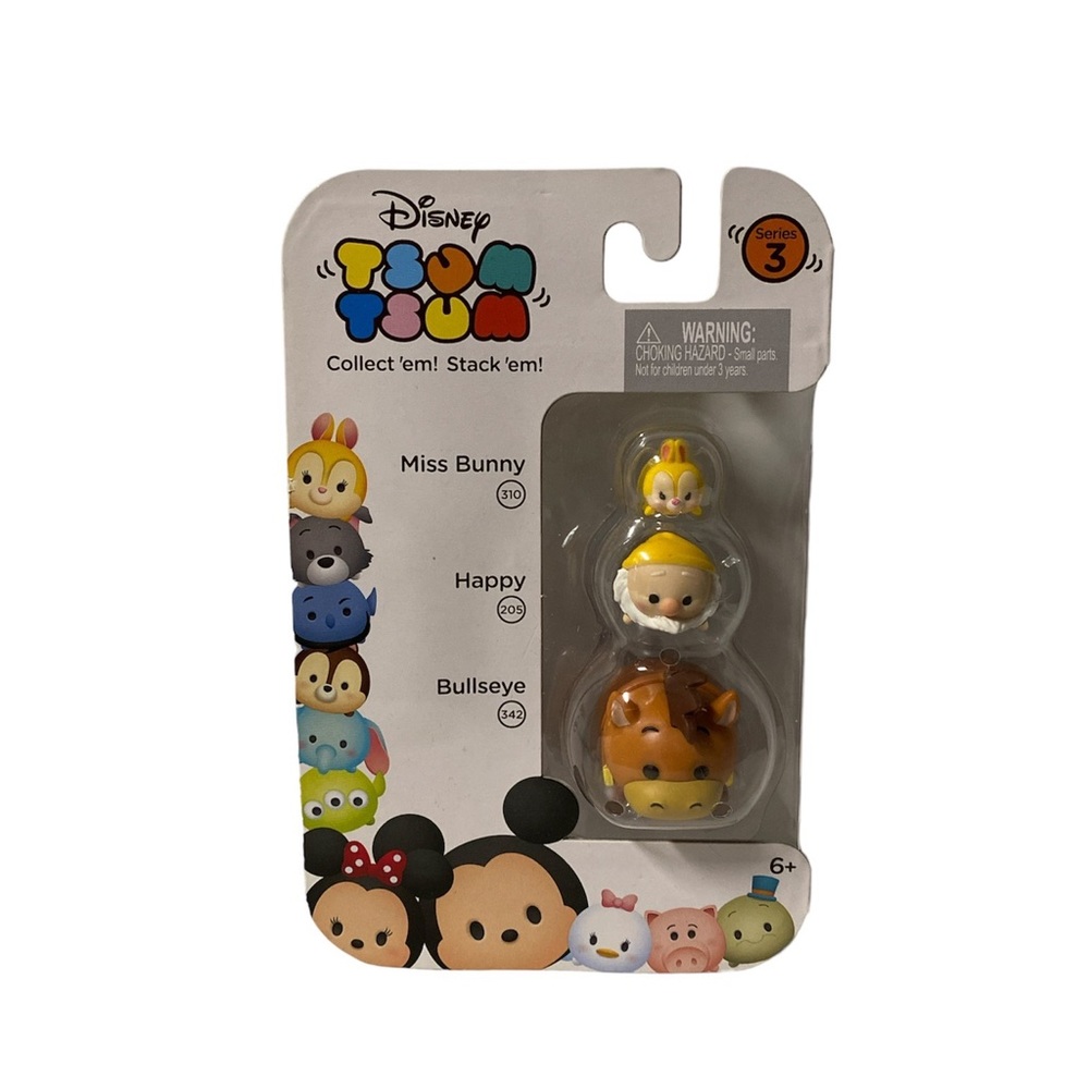 Disney Tsum Tsum Series 3 Bullseye Toy Story Happy Snow White Miss Bunny Bambi